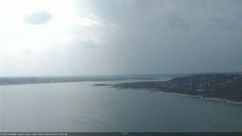 Lake Travis webcam, June 3, 2018 2:45 PM CT