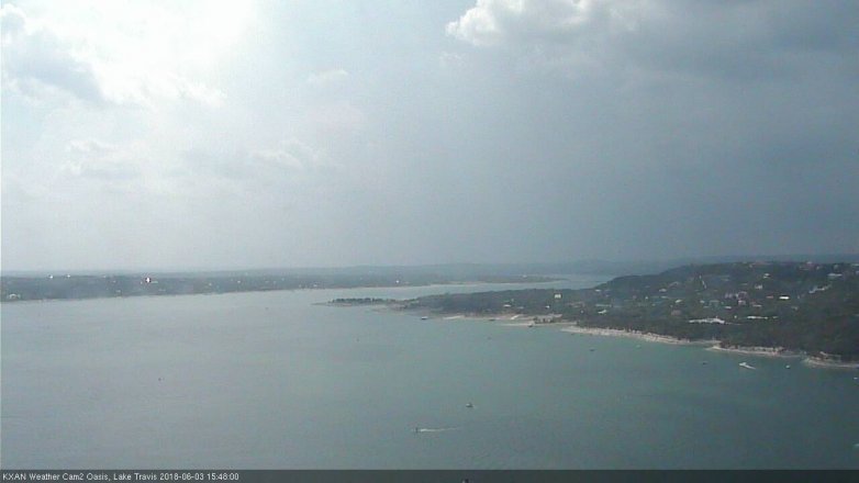 Lake Travis webcam, June 3, 2018 2:50 PM CT