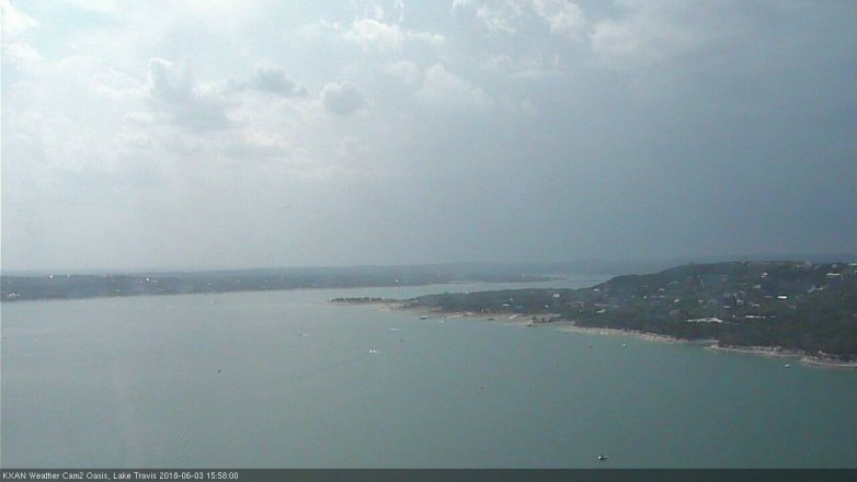 Lake Travis webcam, June 3, 2018 3:00 PM CT