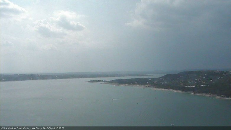 Lake Travis webcam, June 3, 2018 3:05 PM CT