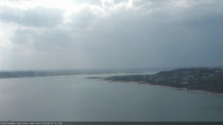 Lake Travis webcam, June 3, 2018 3:15 PM CT