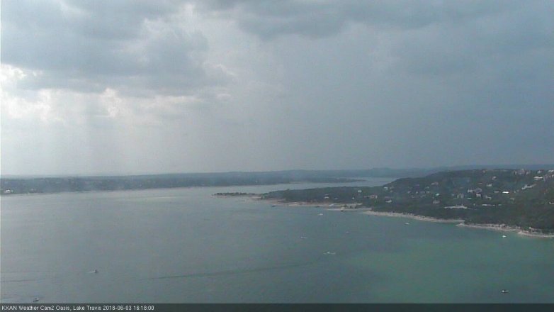 Lake Travis webcam, June 3, 2018 3:20 PM CT
