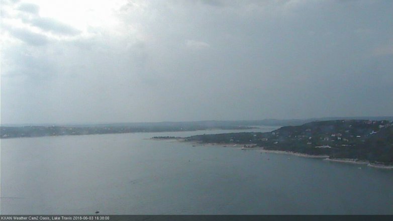Lake Travis webcam, June 3, 2018 3:40 PM CT
