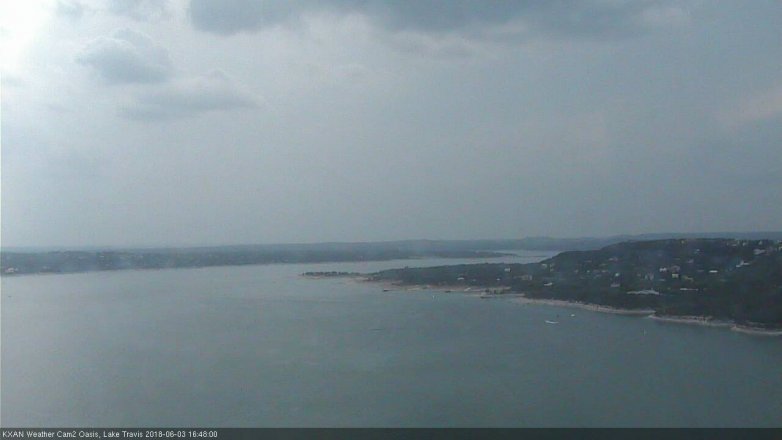 Lake Travis webcam, June 3, 2018 3:50 PM CT