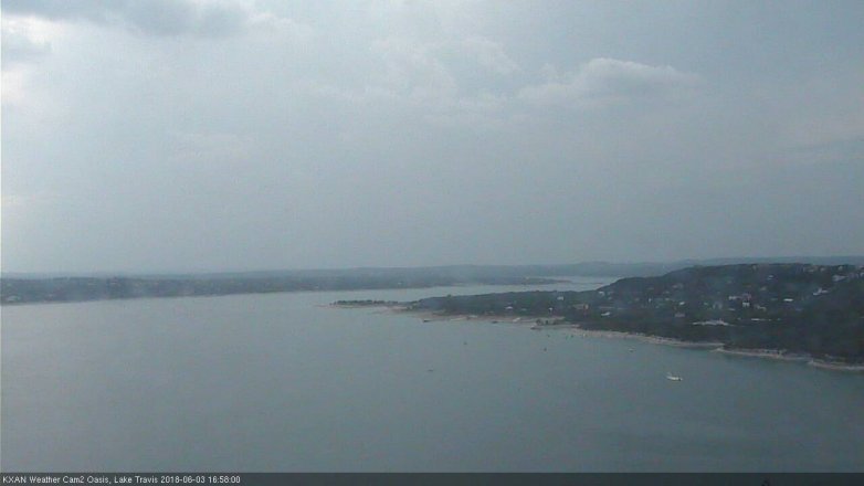 Lake Travis webcam, June 3, 2018 4:00 PM CT