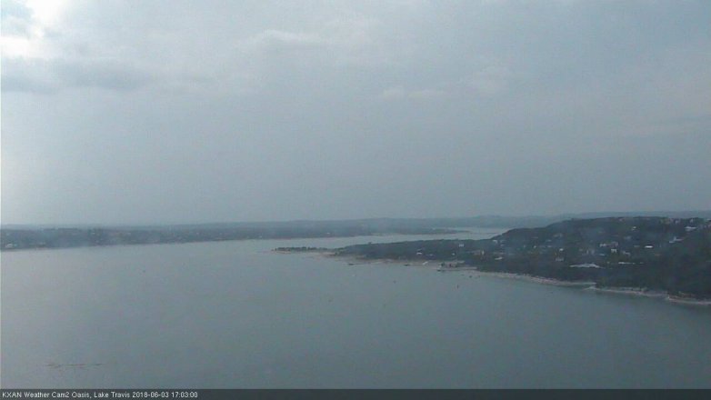 Lake Travis webcam, June 3, 2018 4:05 PM CT