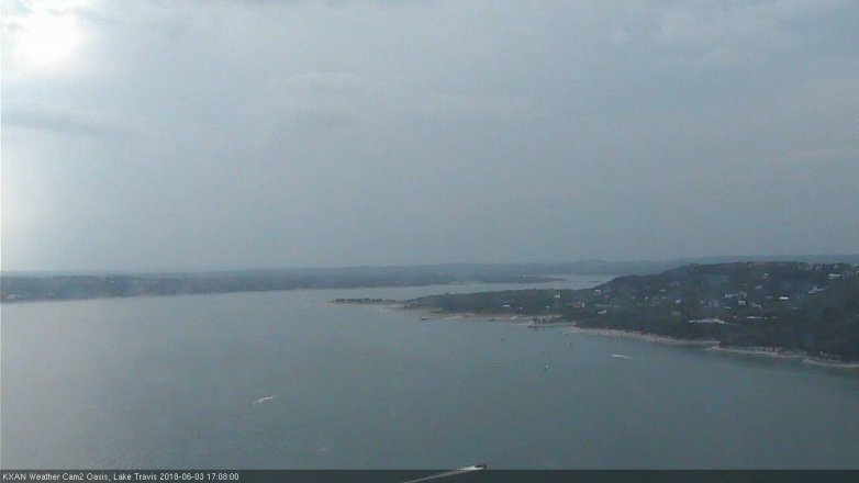 Lake Travis webcam, June 3, 2018 4:10 PM CT