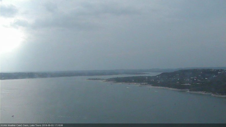 Lake Travis webcam, June 3, 2018 4:20 PM CT