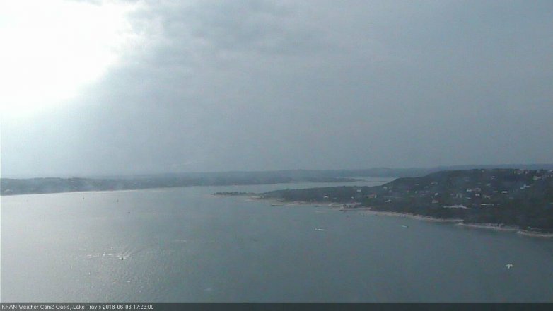 Lake Travis webcam, June 3, 2018 4:25 PM CT
