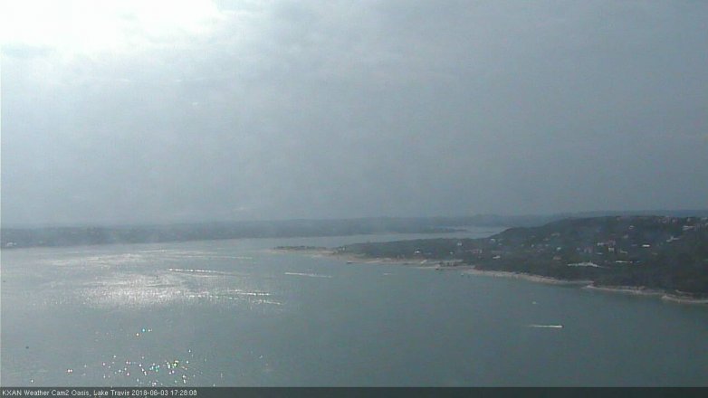 Lake Travis webcam, June 3, 2018 4:30 PM CT
