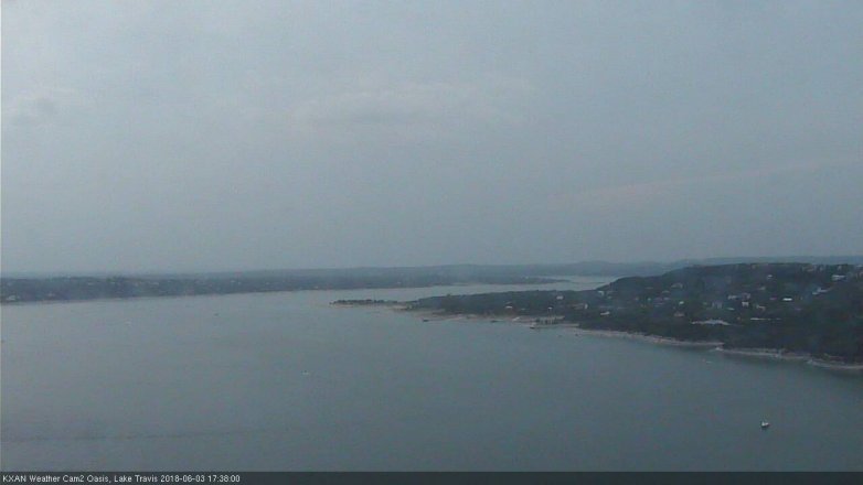 Lake Travis webcam, June 3, 2018 4:40 PM CT