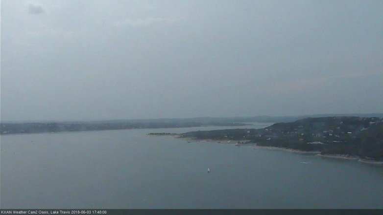 Lake Travis webcam, June 3, 2018 4:50 PM CT