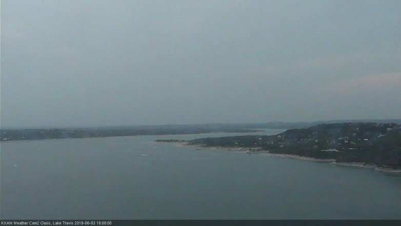 Lake Travis webcam, June 3, 2018 5:10 PM CT
