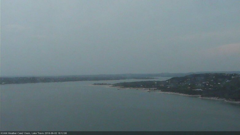 Lake Travis webcam, June 3, 2018 5:15 PM CT