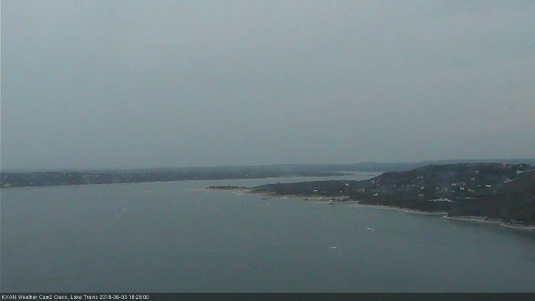 Lake Travis webcam, June 3, 2018 5:30 PM CT