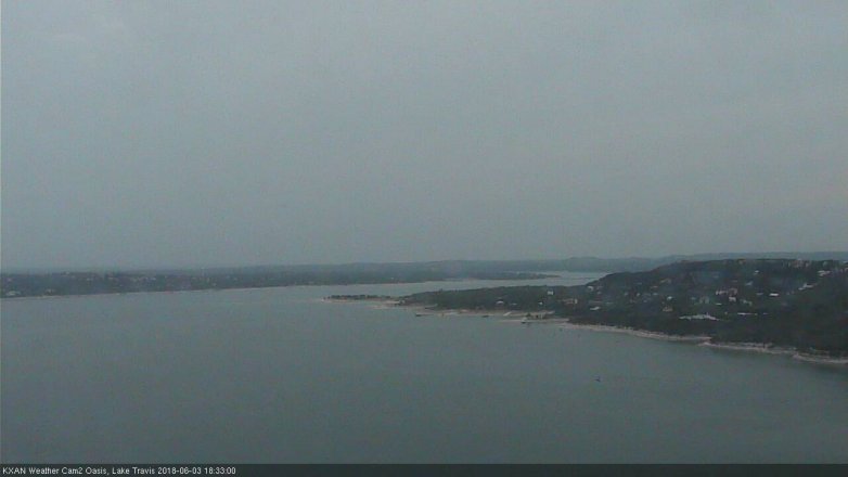 Lake Travis webcam, June 3, 2018 5:35 PM CT