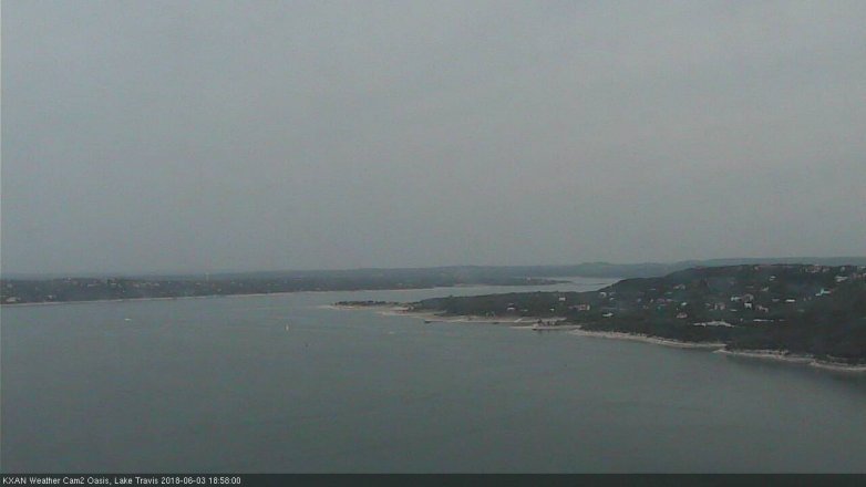 Lake Travis webcam, June 3, 2018 6:00 PM CT