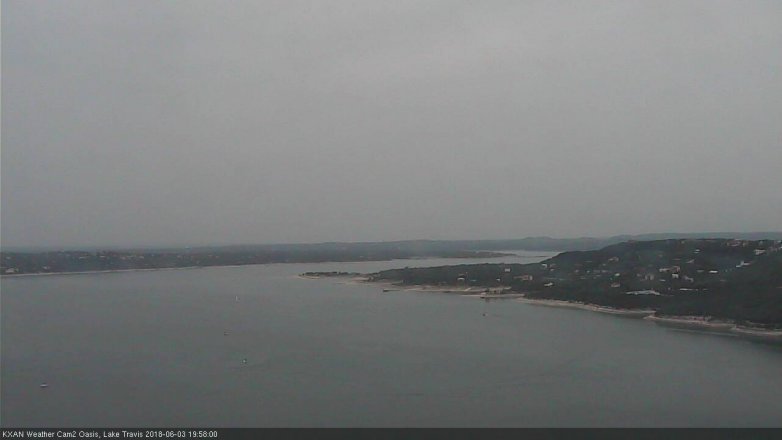 Lake Travis webcam, June 3, 2018 7:00 PM CT