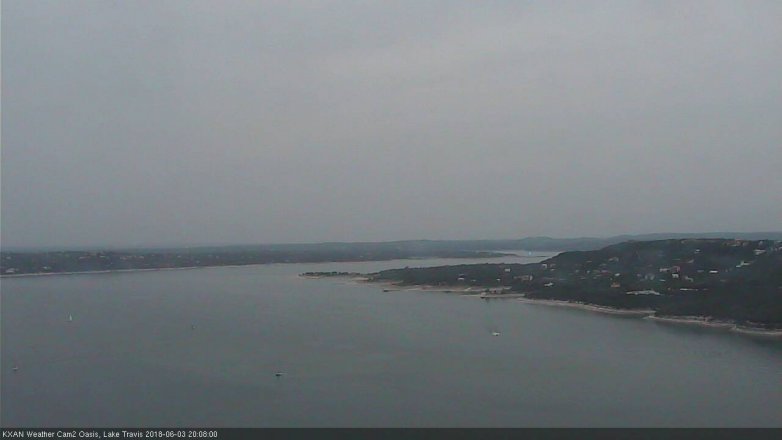 Lake Travis webcam, June 3, 2018 7:10 PM CT
