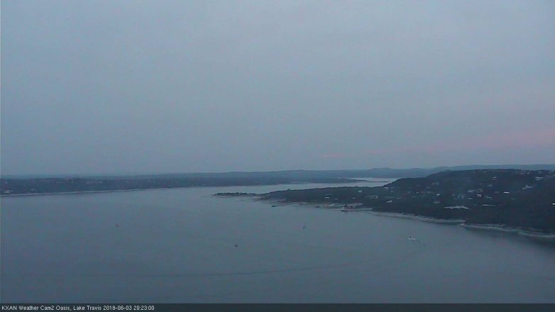 Lake Travis webcam, June 3, 2018 7:25 PM CT