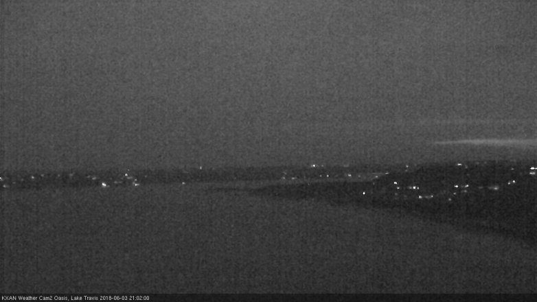 Lake Travis webcam, June 3, 2018 8:05 PM CT