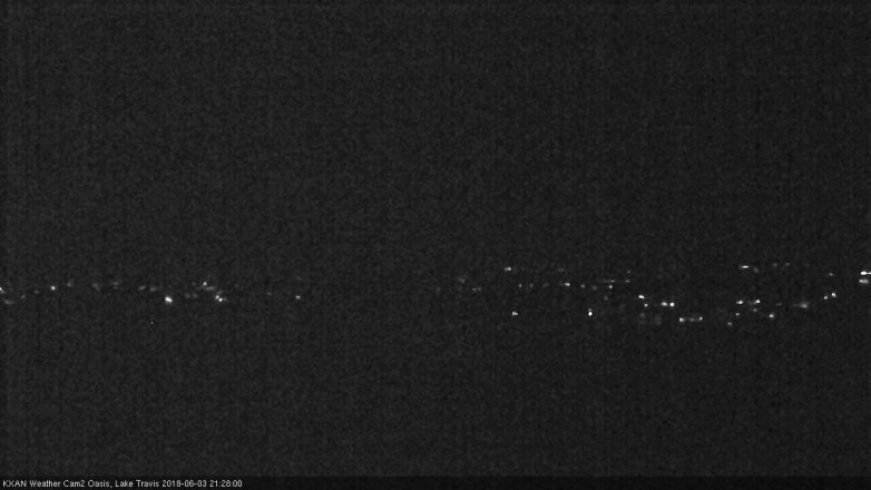 Lake Travis webcam, June 3, 2018 8:30 PM CT