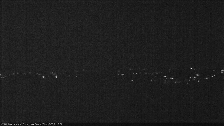 Lake Travis webcam, June 3, 2018 8:50 PM CT
