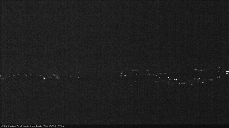 Lake Travis webcam, June 3, 2018 9:00 PM CT