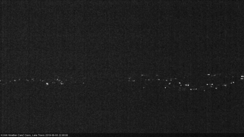 Lake Travis webcam, June 3, 2018 9:10 PM CT