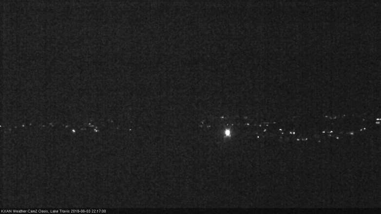 Lake Travis webcam, June 3, 2018 9:20 PM CT