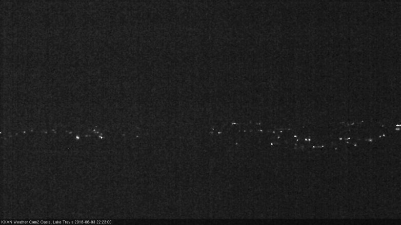 Lake Travis webcam, June 3, 2018 9:25 PM CT