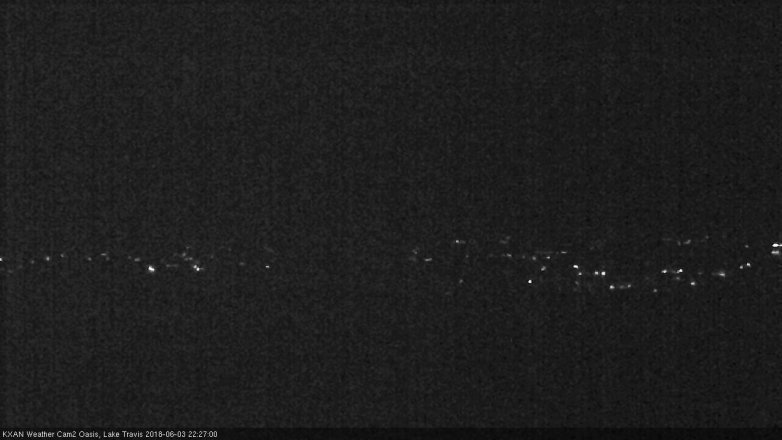 Lake Travis webcam, June 3, 2018 9:30 PM CT
