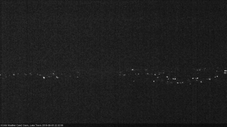 Lake Travis webcam, June 3, 2018 9:35 PM CT