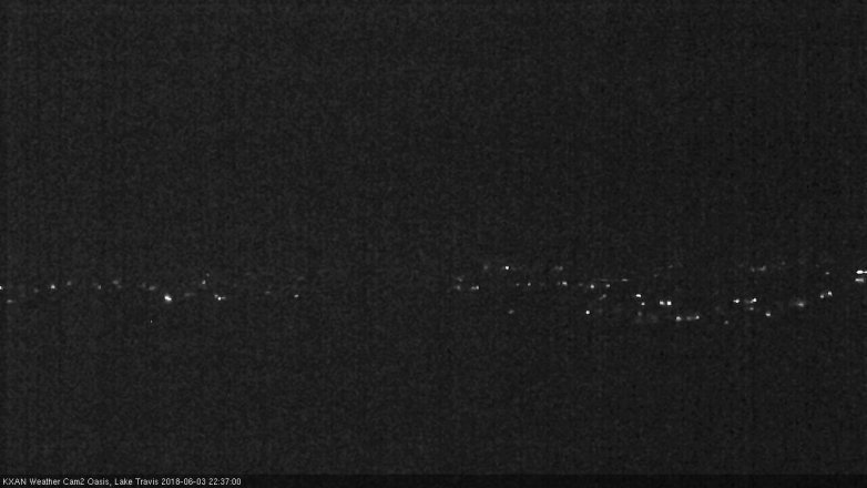 Lake Travis webcam, June 3, 2018 9:40 PM CT