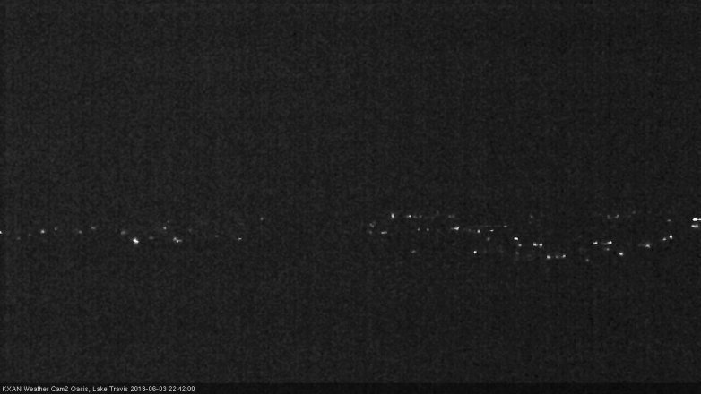 Lake Travis webcam, June 3, 2018 9:45 PM CT