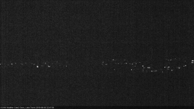 Lake Travis webcam, June 3, 2018 9:50 PM CT