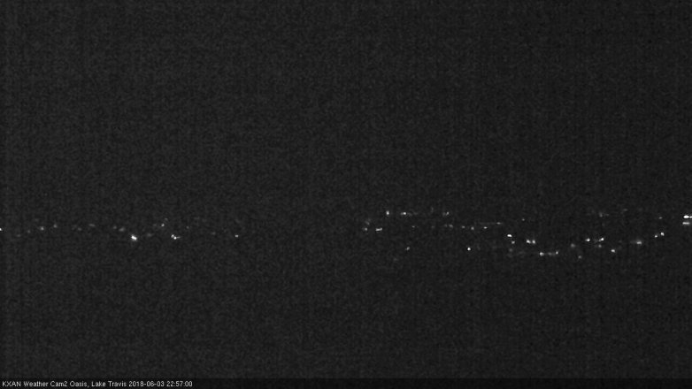 Lake Travis webcam, June 3, 2018 10:00 PM CT