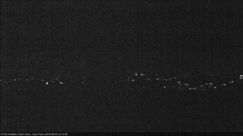 Lake Travis webcam, June 3, 2018 10:15 PM CT