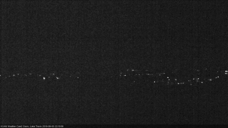 Lake Travis webcam, June 3, 2018 10:20 PM CT