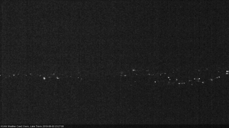 Lake Travis webcam, June 3, 2018 10:30 PM CT