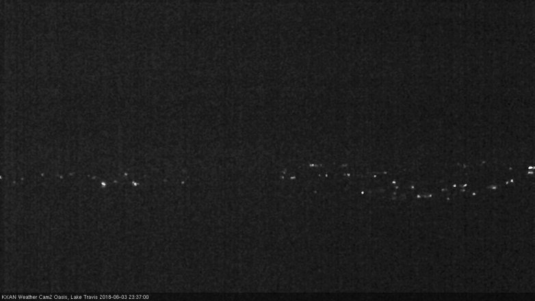 Lake Travis webcam, June 3, 2018 10:40 PM CT