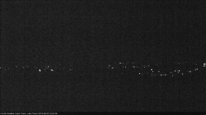 Lake Travis webcam, June 3, 2018 10:45 PM CT