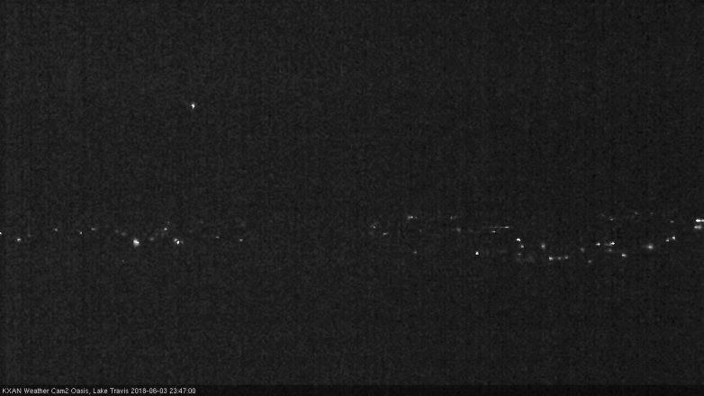 Lake Travis webcam, June 3, 2018 10:50 PM CT