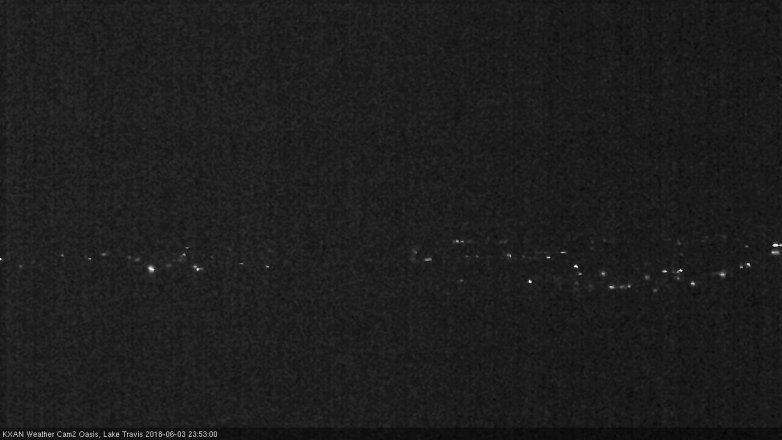 Lake Travis webcam, June 3, 2018 10:55 PM CT