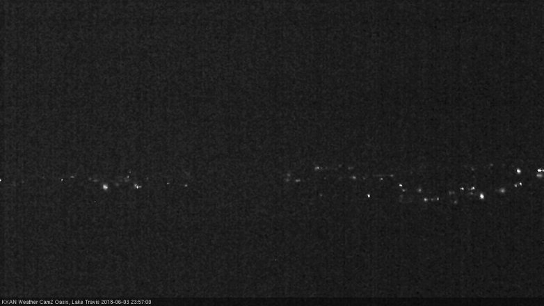 Lake Travis webcam, June 3, 2018 11:00 PM CT