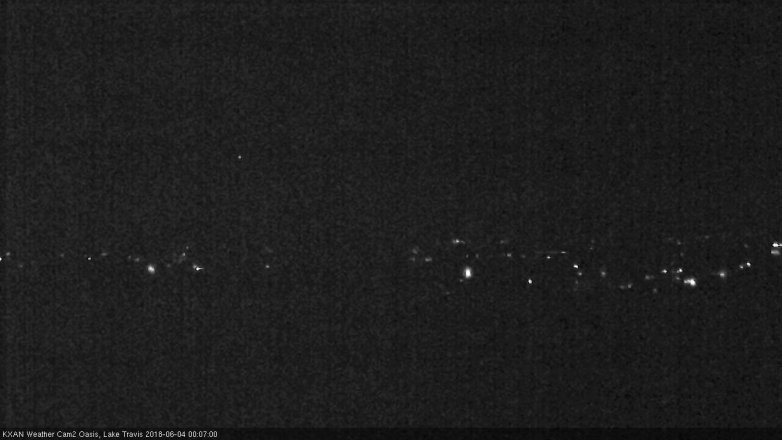 Lake Travis webcam, June 3, 2018 11:10 PM CT