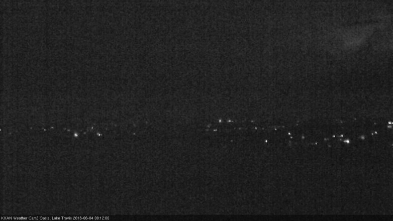 Lake Travis webcam, June 3, 2018 11:15 PM CT
