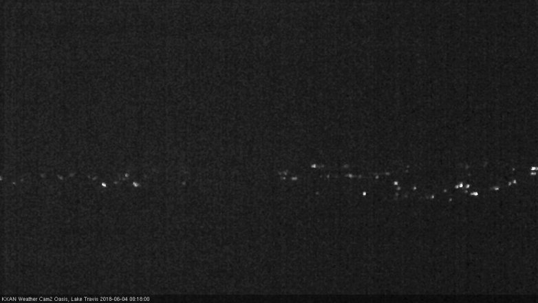 Lake Travis webcam, June 3, 2018 11:20 PM CT