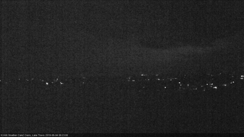 Lake Travis webcam, June 3, 2018 11:25 PM CT