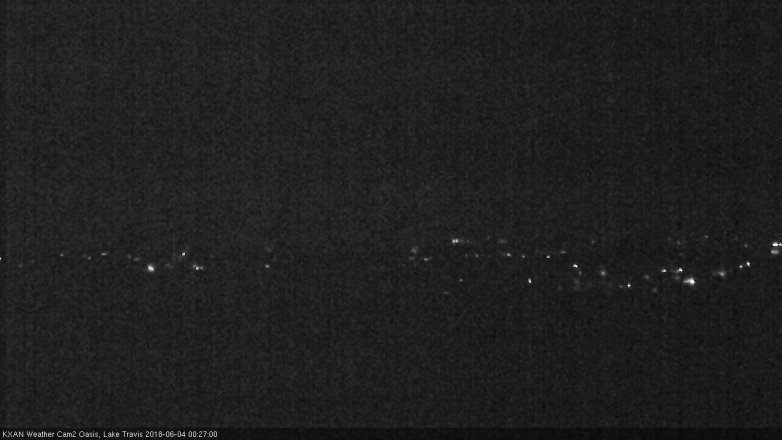 Lake Travis webcam, June 3, 2018 11:30 PM CT